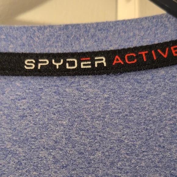 Spyder Women's Heathered Blue Long Sleeve Tee - Picture 5 of 8